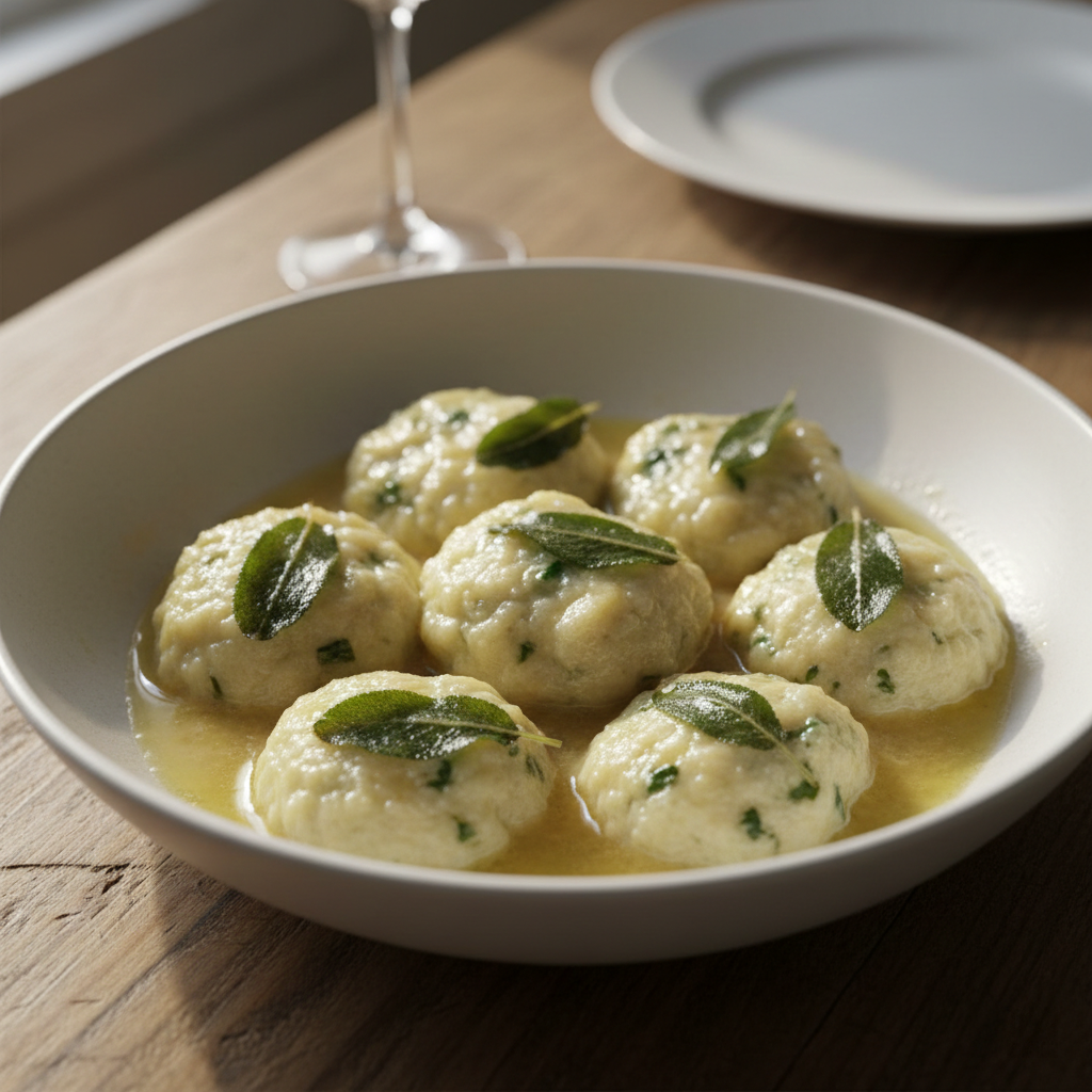 Spinach Ricotta Gnudi with Butter & Sage | Quick Italian Dinner