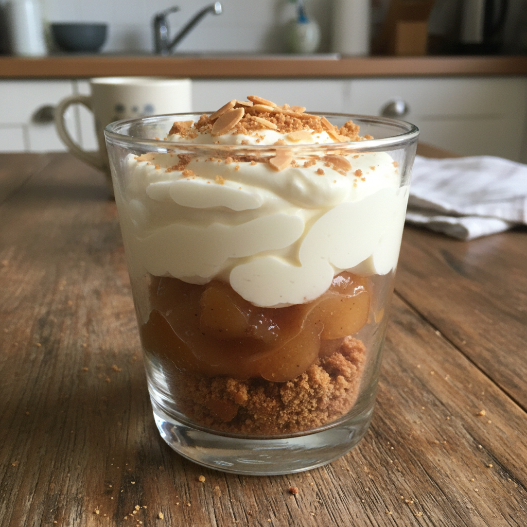 Quick Spiced Apple & Mascarpone Dessert Cups