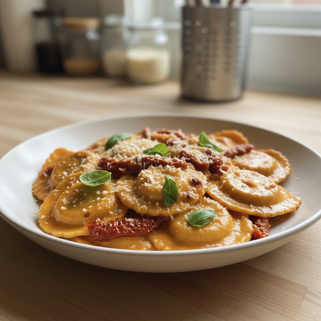 Creamy Sun-Dried Tomato Ravioli: Quick Weeknight Dinner