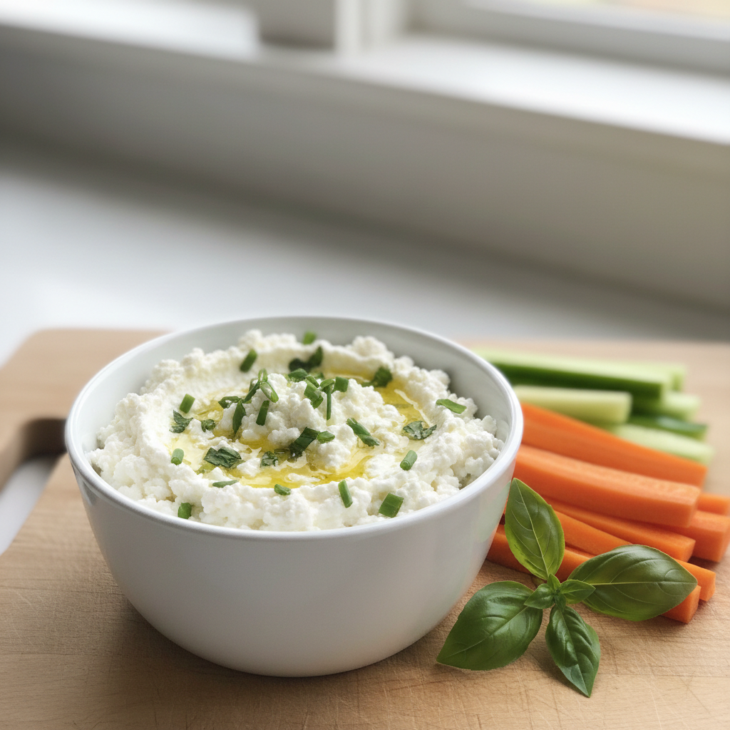 Easy Creamy Cottage Cheese Dip with Fresh Herbs