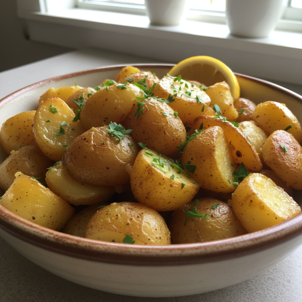 Quick Greek Lemon Potatoes: Zesty Side Dish