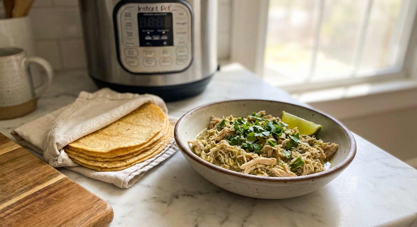 Quick Instant Pot Chicken Salsa Verde for Weeknights