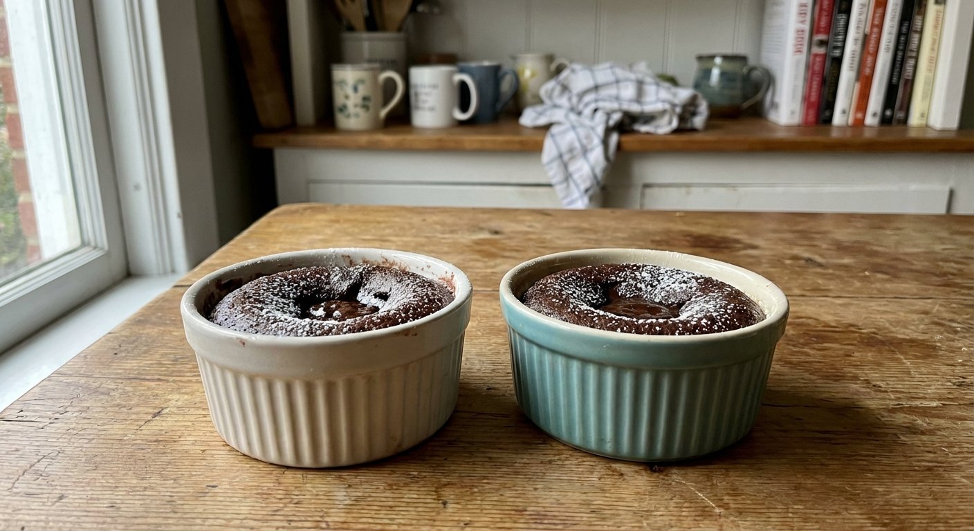 Easy Fudgy Brownie Pudding for Two | SmartKitchen30 UK