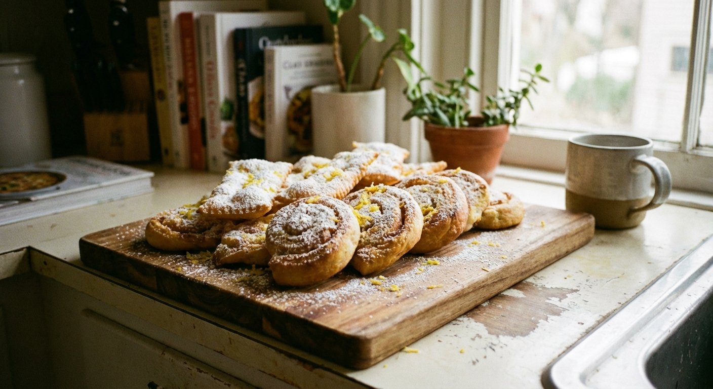 Quick Puff Pastry Swirls with Lemon | Easy Baked Treats