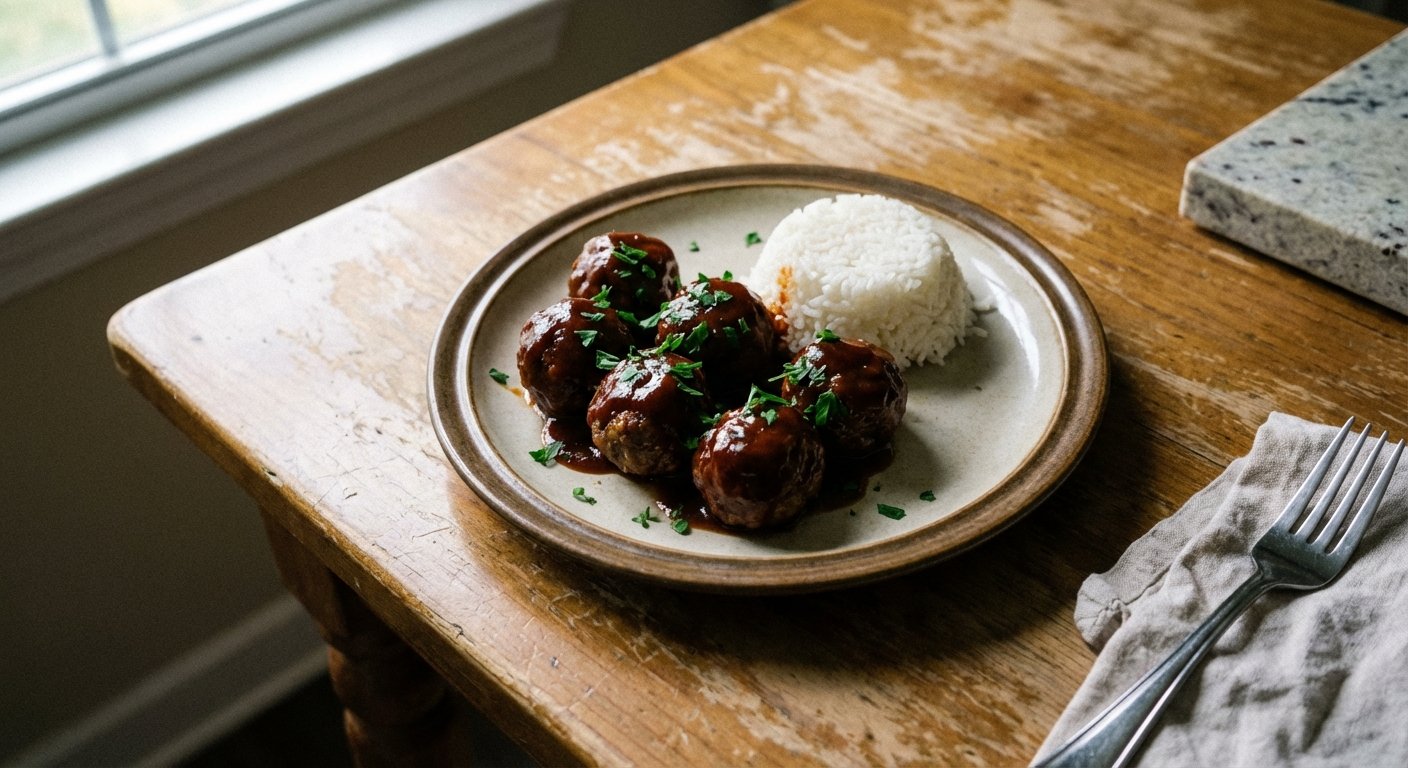 Quick Barbecue Meatballs: Easy Weeknight Dinner