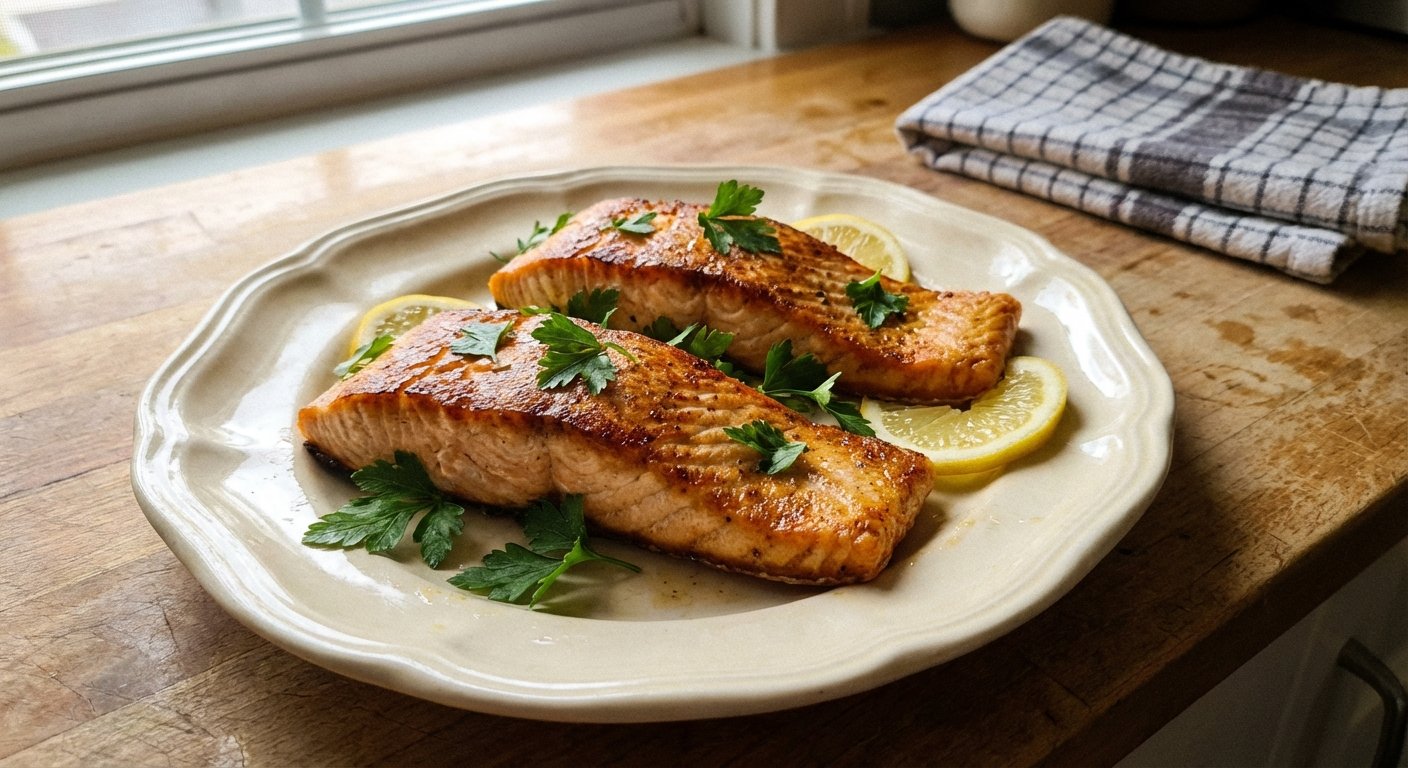 Quick Lemon & Herb Pan-Seared Salmon | Easy Dinner