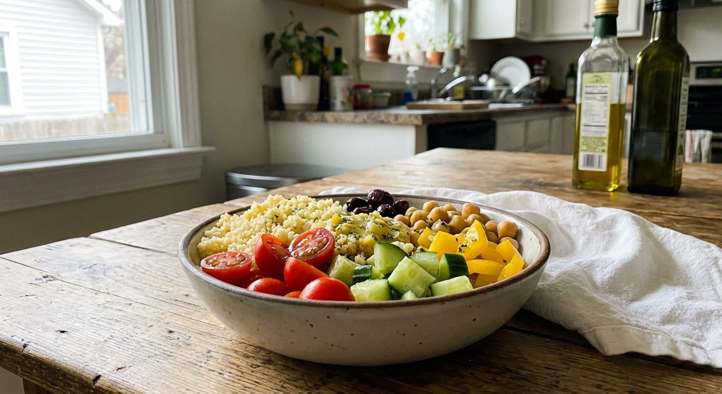 Easy Mediterranean Couscous Bowl for Quick Lunches