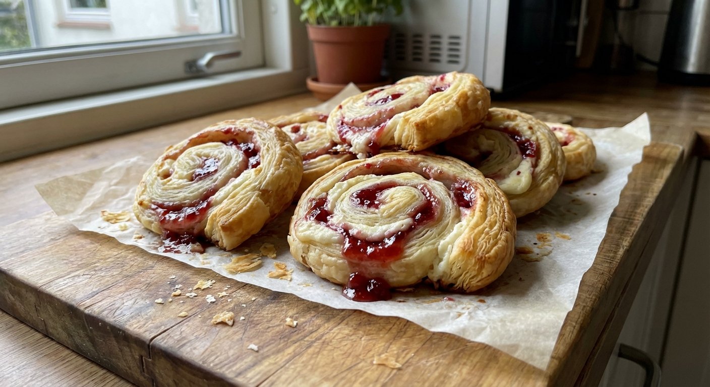 Easy Cream Cheese Babka with Redcurrant Compote