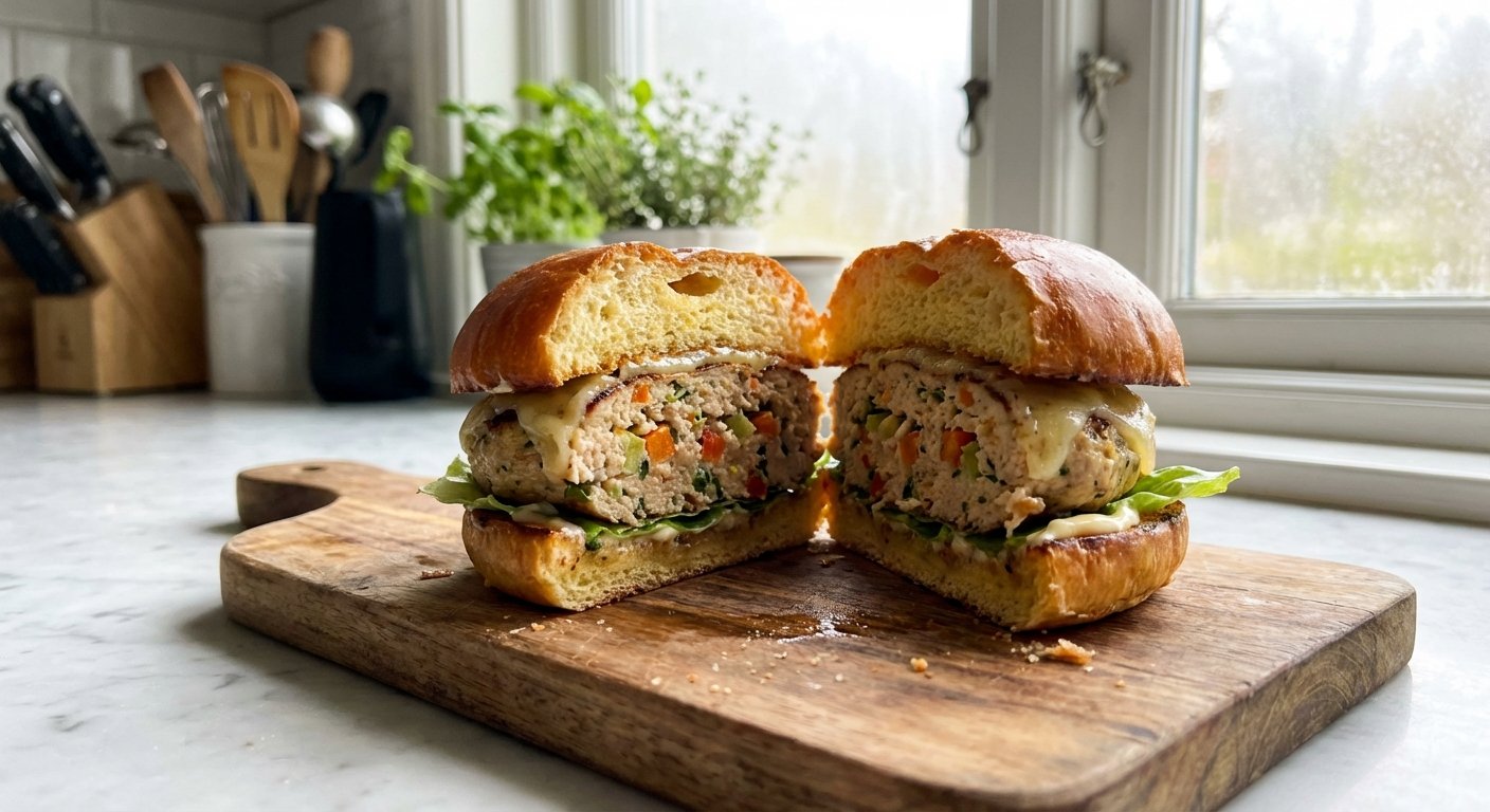 Quick Chicken & Veggie Burgers: Delicious 30-Min Dinner