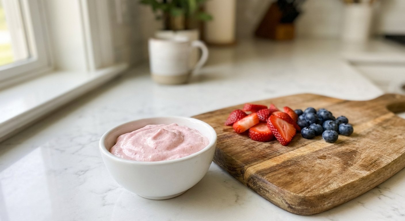Easy 2-Ingredient Fluffy Strawberry Spread Recipe