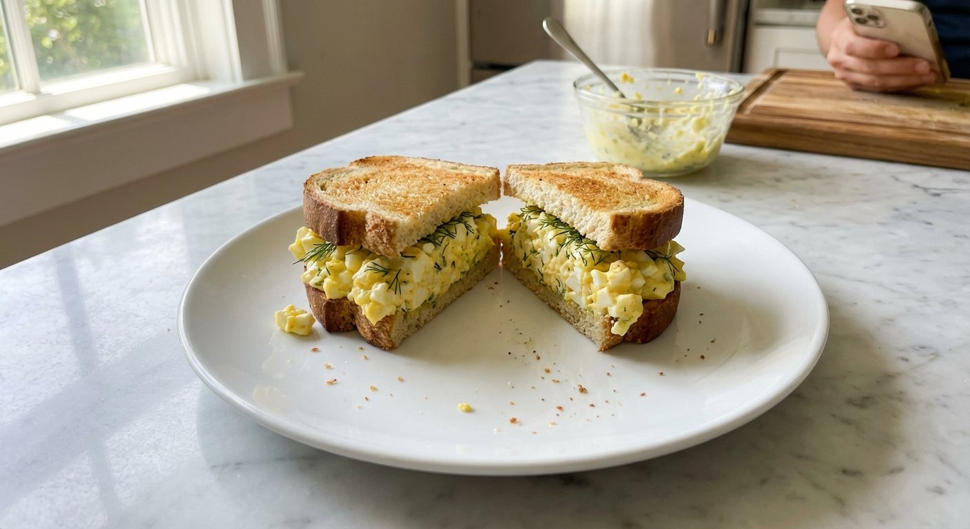 Easy Egg Salad Sandwich for a Quick British Lunch