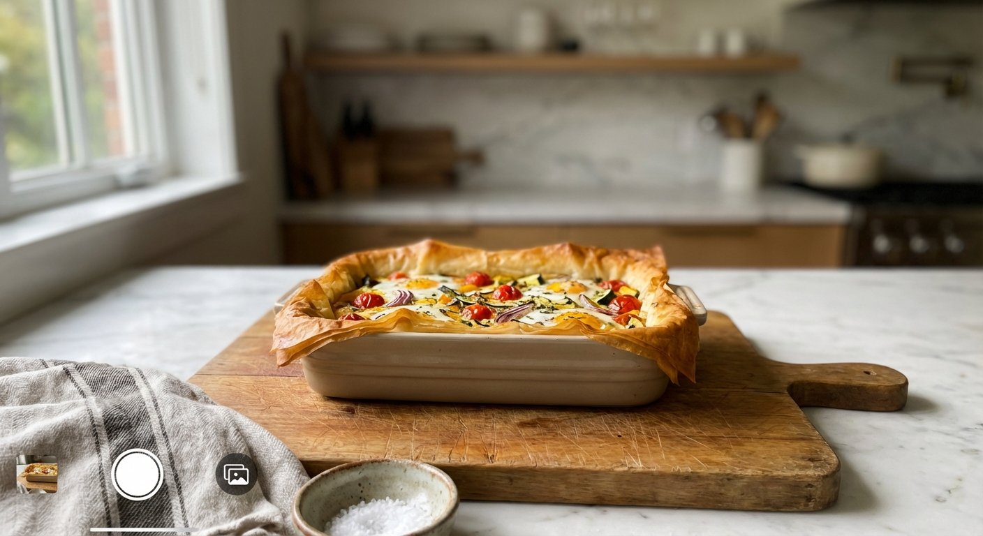 Crispy Fillo Summer Vegetable Bake | Easy & Delicious