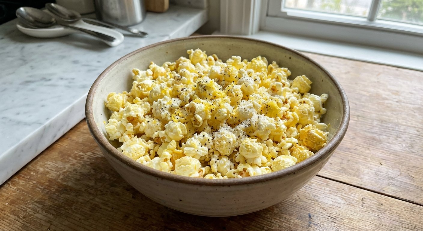 Zesty Lemon Pepper Popcorn: Quick & Crispy Snack