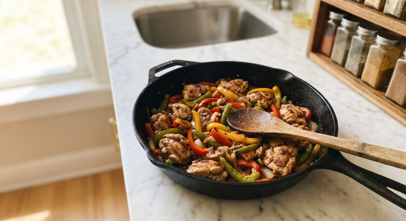 Quick Chicken Dinner: Easy Chicken & Peppers Skillet