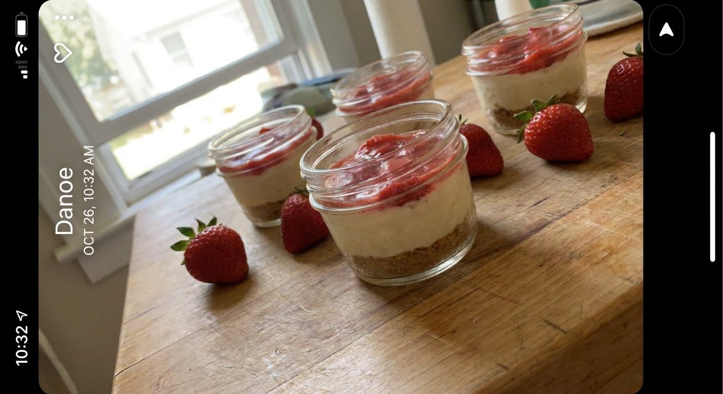 Delicious Mini Strawberry Cheesecake Jars – No-Bake