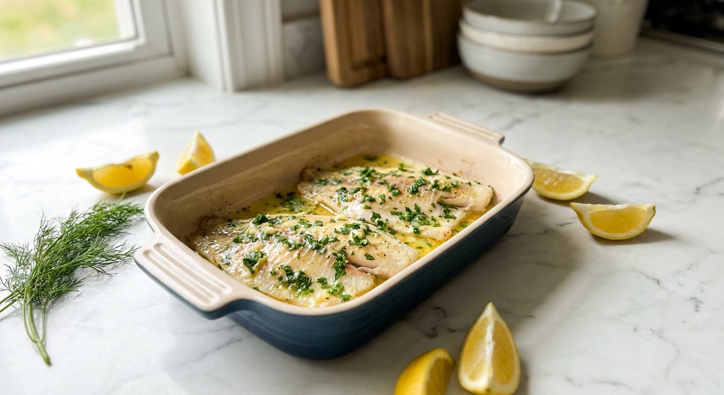 20-Minute Baked Tilapia with Garlic Butter