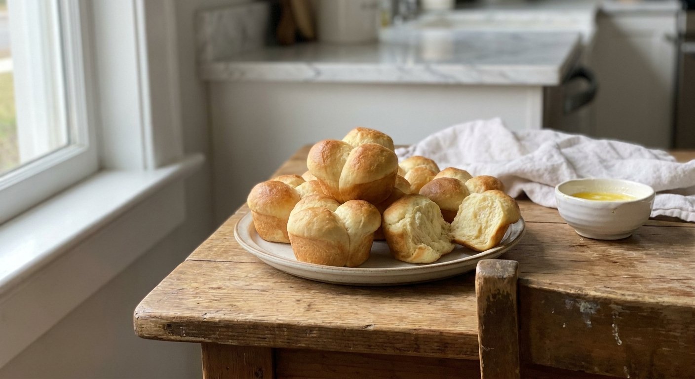 Quick Cloverleaf Dinner Rolls – No Yeast & Easy