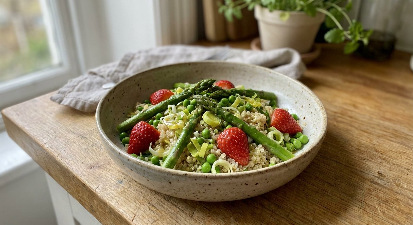Warm Spring Quinoa Salad: Quick & Healthy Weeknight Meal