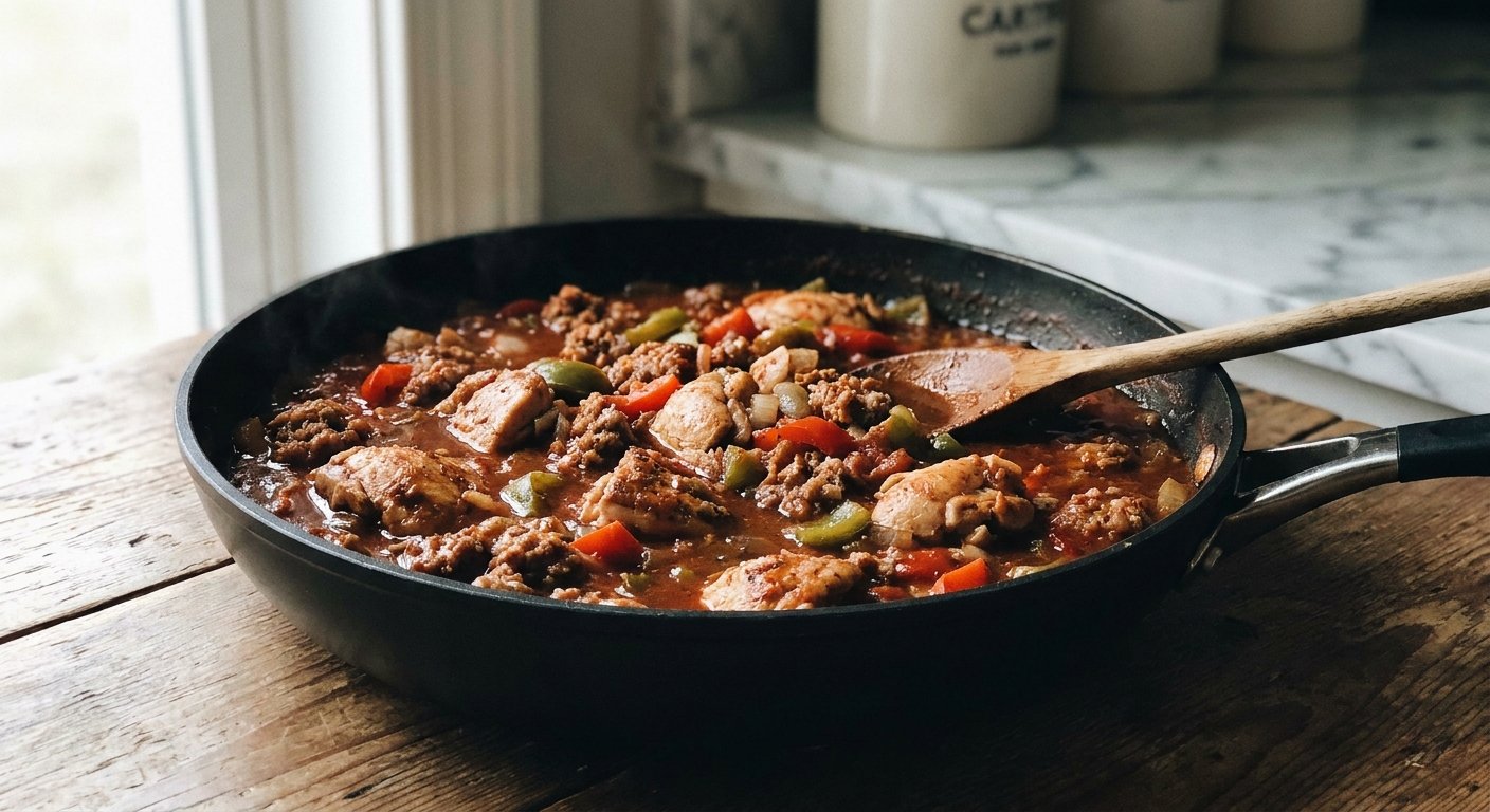 Quick Chicken & Sausage Gumbo: A Speedy Italian Twist