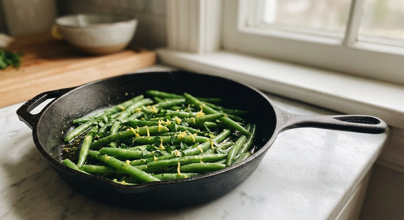 Quick Lemon Garlic Green Beans | Easy Side Dish UK