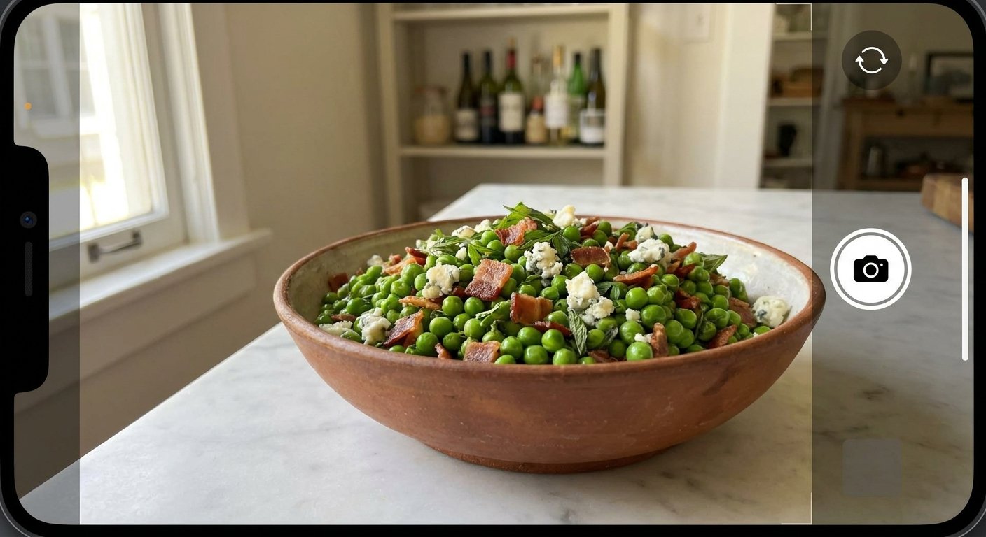 Easy Pea and Pancetta Salad with Blue Cheese | Quick Meal