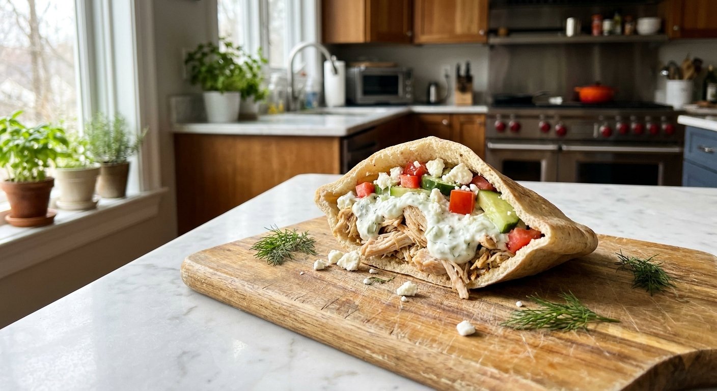 Quick Greek Chicken Pittas: Easy 30-Minute Dinner Recipe