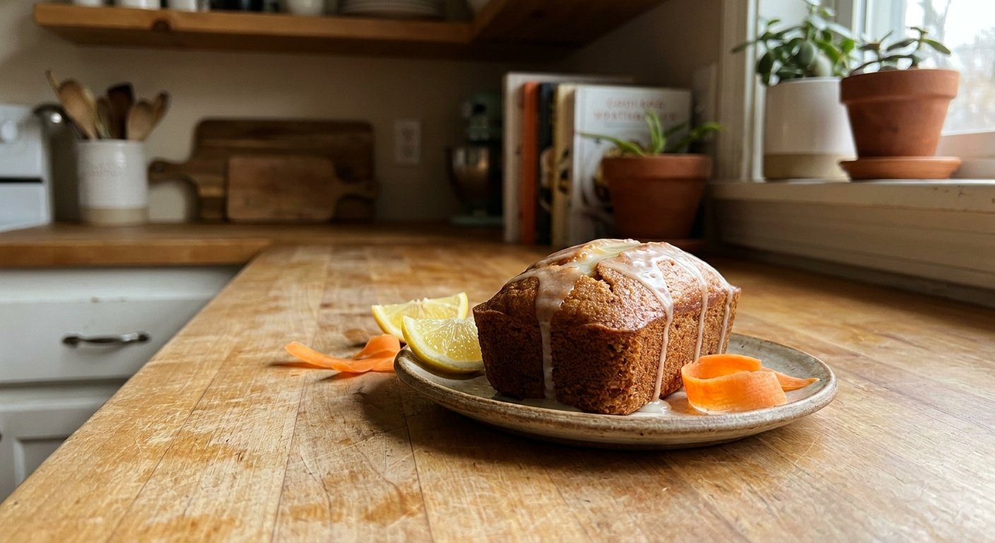 Quick Vegan Carrot Loaf with Lemon Glaze | SmartKitchen30