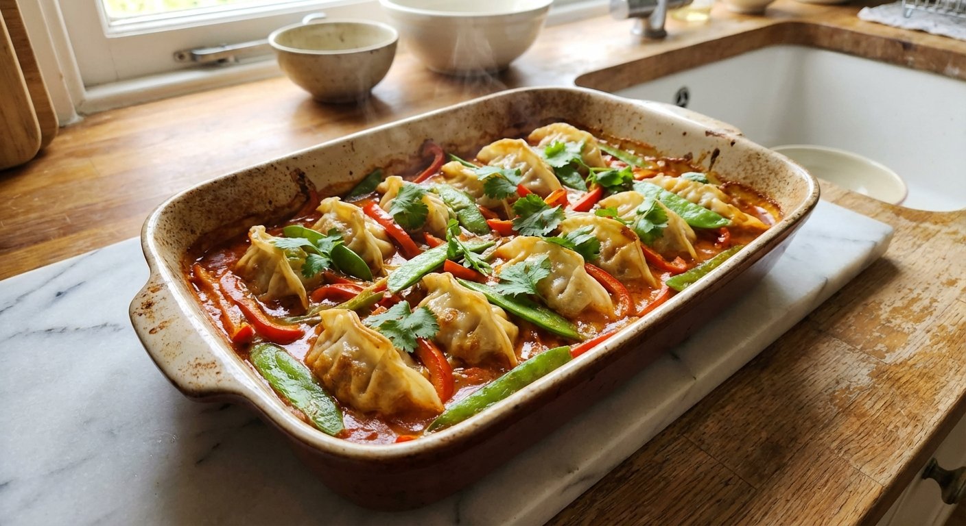 Quick One-Pan Thai Baked Ravioli for Busy Weeknights