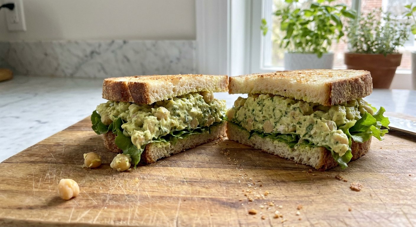 Creamy Chickpea Salad Sandwiches | Quick & Easy Lunch