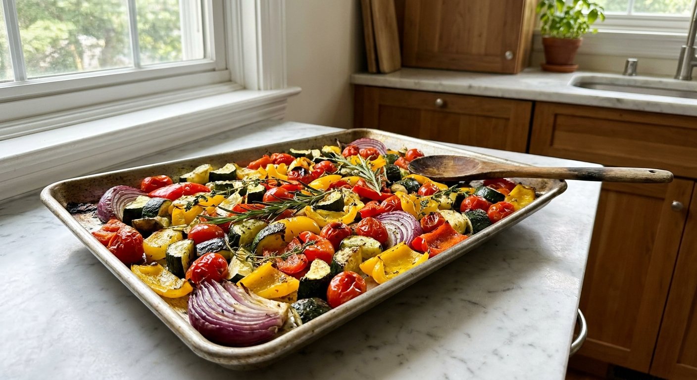 Quick Roasted Mediterranean Vegetables in 30 Mins