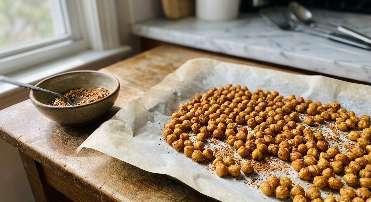 Spiced Crispy Chickpeas – Quick & Easy Snack in 30 Mins