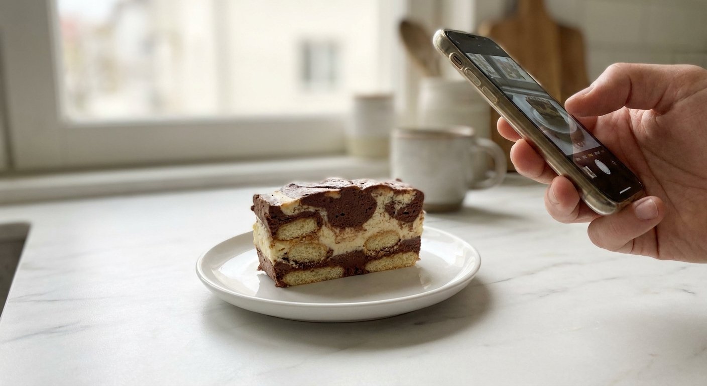 Quick Marbled No-Bake Cake: Easy Dessert Recipe