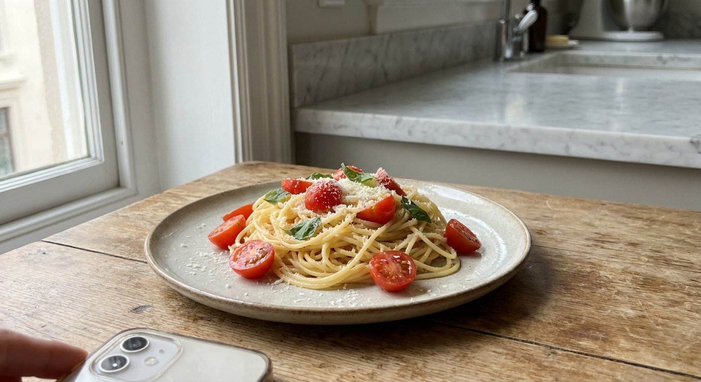 Quick Pasta Dinner with Cherry Tomatoes & Basil – SmartKitchen30