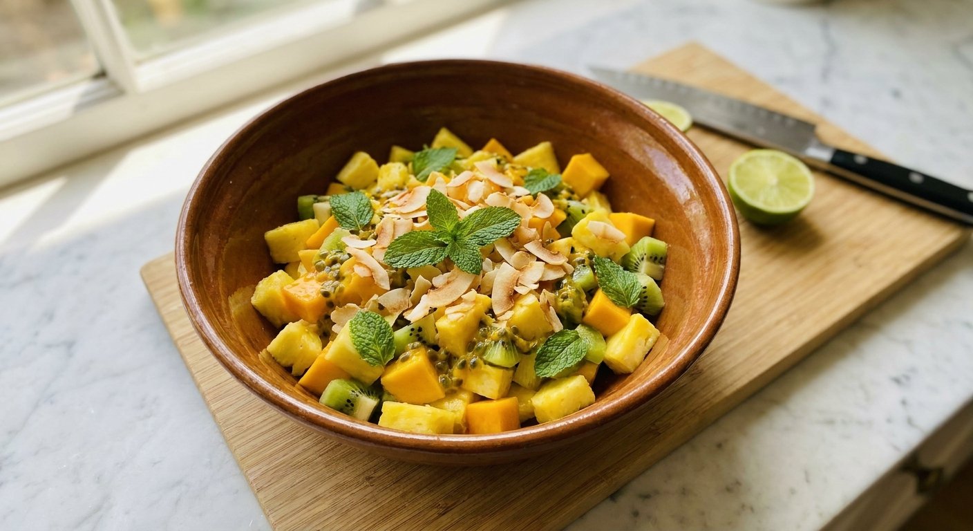 Quick & Fresh Tropical Fruit Salad for Easy Refreshment